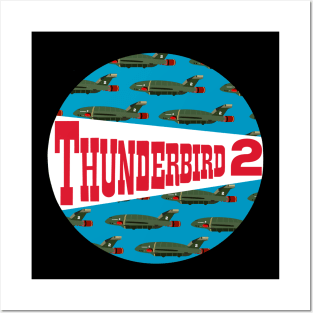 Thunderbird 2 Aircraft Thunderbirds TV Original Series Virgil Tracy Posters and Art